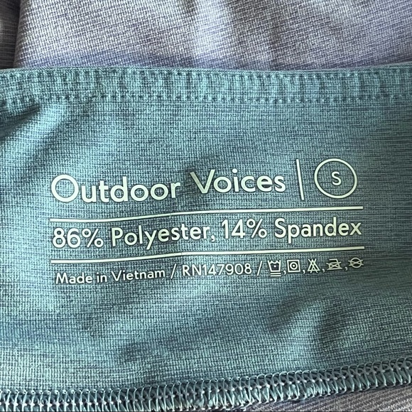 Outdoor Voices Purple and Blue Colorblock Leggings - Size Small - Picture 3 of 12